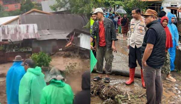 Banjir dan Longsor Landa Jeneponto, Kapolres Kerahkan Personel Evakuasi