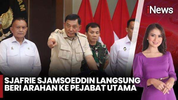 Gaspol! Sjafrie Sjamsoeddin Langsung Kasih Arahan ke Pejabat Utama