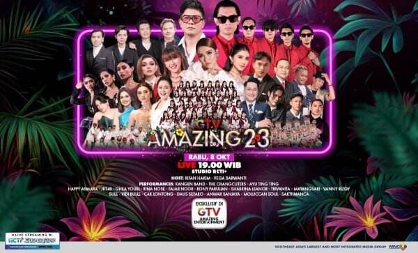 Bertabur Kolaborasi Bintang-Bintang Spektakuler! Kangen Band dan The Changcuters Meriahkan Perayaan Ulang Tahun Ke-23 GTV