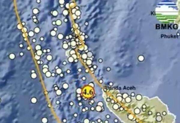 Gempa Terkini Guncang Sabang Aceh Kedalaman 24 Km, Cek Magnitudonya