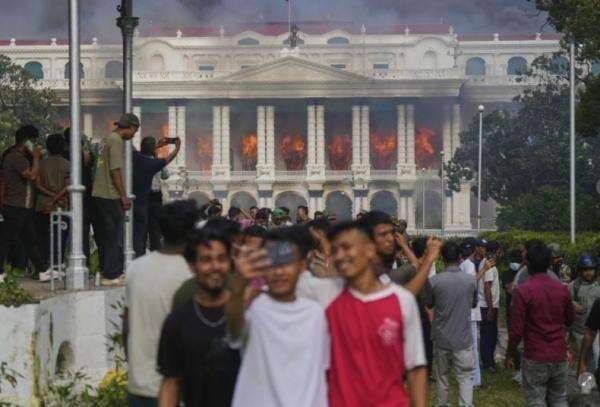 Kantornya Ludes Dibakar Massa, PM Nepal Karki Janji Buru Demonstran Rusuh Kantornya Ludes Dibakar Massa, PM Nepal Karki Janji Buru Demonstran Rusuh