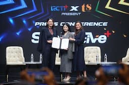 Luncurkan Sportstive+ Bersama Valencia Tanoesoedibjo, Luna Maya Bangga Kerja Sama dengan RCTI+