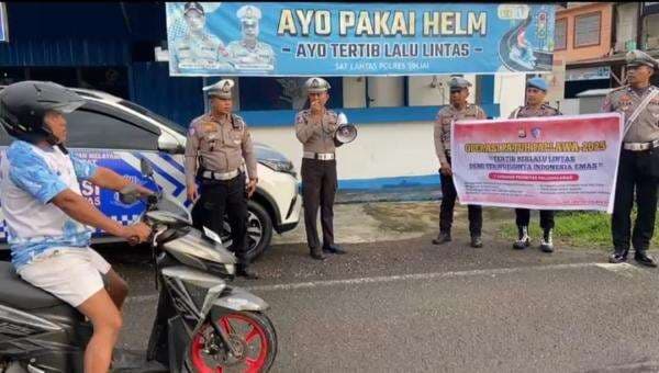 Operasi Patuh di Sinjai Masih Fokus Edukasi Berlalu Lintas ke Pengguna Jalan