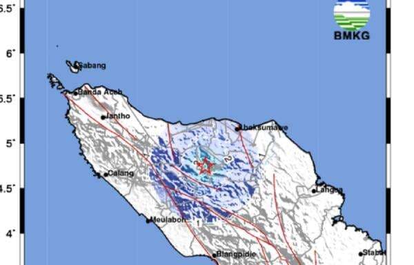 Gempa Hari Ini M 4,2 Guncang Bener Meriah Aceh, Getaran Terasa hingga Takengon
