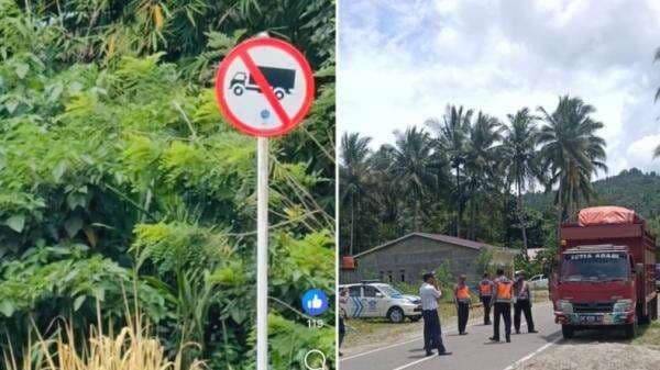 Truk yang Melintas di Jalur  Latawaro-Totallang Kolaka Utara Bakal Ditilang