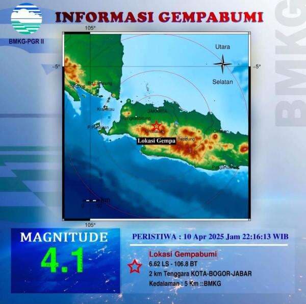 Kota Bogor Diguncang Gempa, Dedie Rachim Imbau Warga Tetap Waspada Gempa Susulan