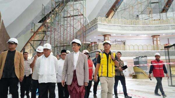 Menag Tinjau Masjid IKN, Pembangunan Sudah 90 Persen