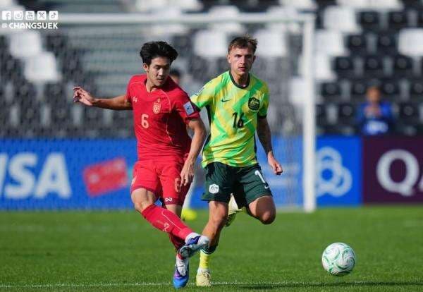 Hasil Timnas Australia U-23 vs Thailand U-23 di Piala Asia U-23 2026: Main 10 Pemain, Gajah Perang Takluk 1-2