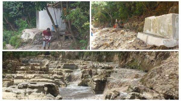 Toilet Umum dan Sejumlah Inventaris Terseret Banjir Bandang, Wisata Air Terjun Tanggedu Tetap Buka!
