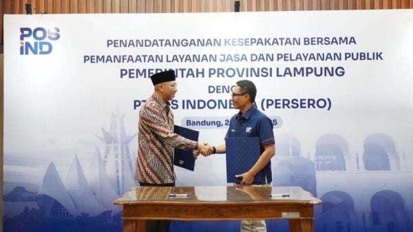 Pos Indonesia dan Pemprov Lampung Jalin Kerja Sama Layanan Jasa dan Layanan Publik