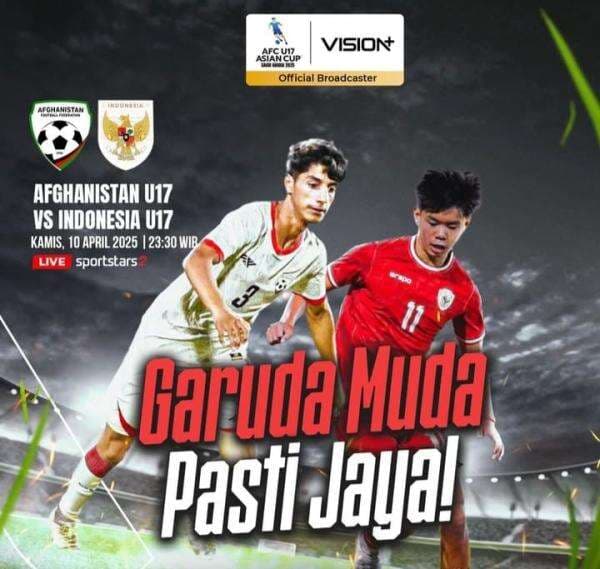Saksikan Live Streaming Timnas Indonesia U-17 Vs Afghanistan U-17