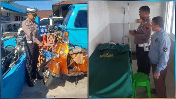 Pelajar SMK di Bukittinggi Tewas Tabrak Angkot Usai Skuter Hilang Kendali di Tikungan