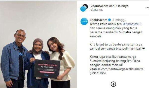 Beri Bantuan ke Korban Sumatera, Rossa: Karir Aku Besar di Sana