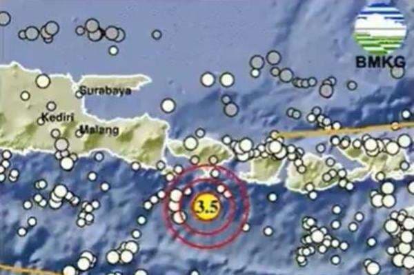 Gempa Hari Ini Magnitudo 3,5 Guncang Kuta Selatan Bali