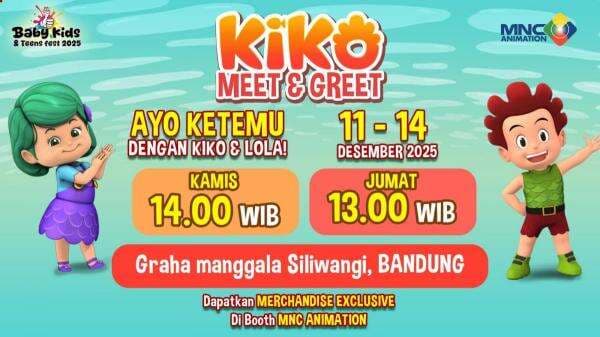 Jangan Sampai Ketinggalan! KIKO dan LOLA Hadir di Baby Kids & Teens Fest Bandung 11-14 Desember 2025