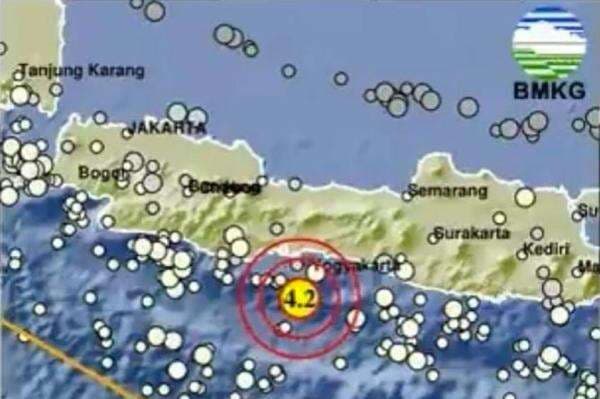 Gempa Hari Ini Magnitudo 4,2 Guncang Cilacap Jateng