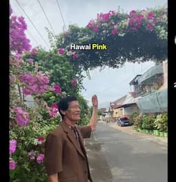 Viral Ketua RT Hias Kampung Penuh Bunga, Kini Jadi Tempat Foto-Foto