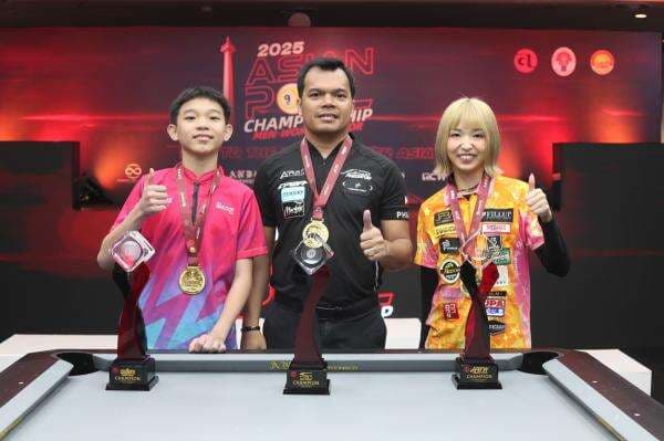 Pebiliar Muda Indonesia Girang Bawa Pulang Medali Emas dari Asian Pool Championship 2025