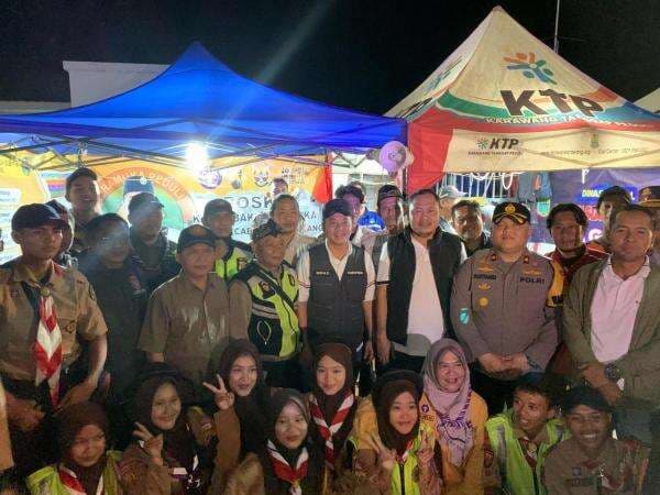 Forkompimda Karawang Pantau Arus Mudik di Jalan Lingkar Luar Tanjungpura