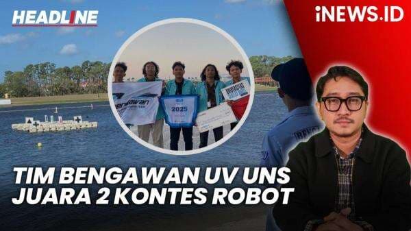 Headline iNEWS.ID: Tim Bengawan UV UNS Juara 2 Kontes Robot Kapal Internasional IRC 2025 di Florida