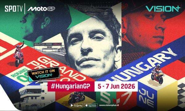 Jadwal dan Link Live Streaming MotoGP Hungaria 2026: Saksikan di VISION+
