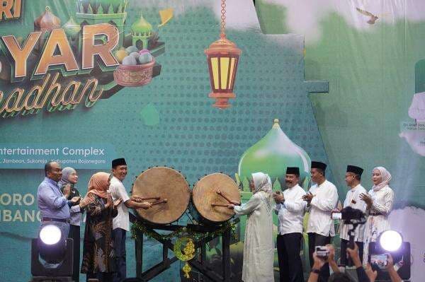Dihadiri Bupati dan Wakil Bupati Bojonegoro, Pembukaan Gebyar Ramadhan di GoFun Berlangsung Meriah