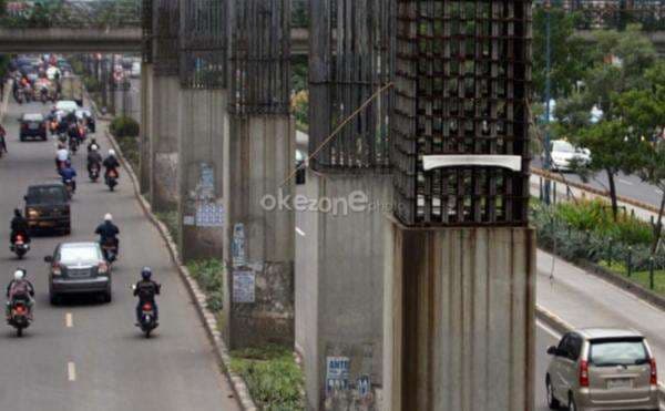 Tiang Monorel di Rasuna Said Dibongkar Hari Ini