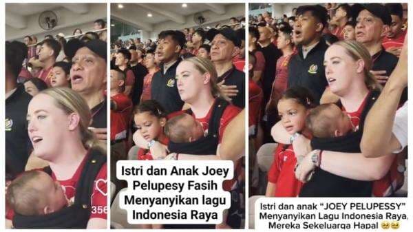 Momen Nasionalisme Haru: Keluarga Joey Pelupessy Curi Perhatian Jelang Timnas  Indonesia vs China