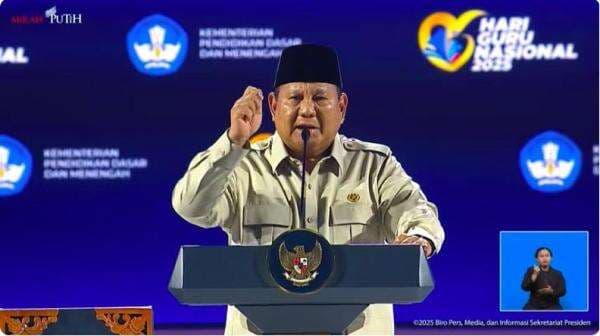 Bela Guru, Prabowo : Hai Orangtua, Kalau Guru Keras Jangan-Jangan Anakmu Nakal