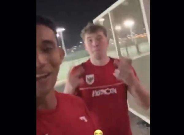 Ole Romeny Latihan Bareng Timnas Indonesia di Arab Saudi, Rizky Ridho: Bule is Back!