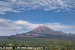 Gunung Semeru Meletus Hari Ini, Kolom Abu 500 Meter Membubung ke Langit