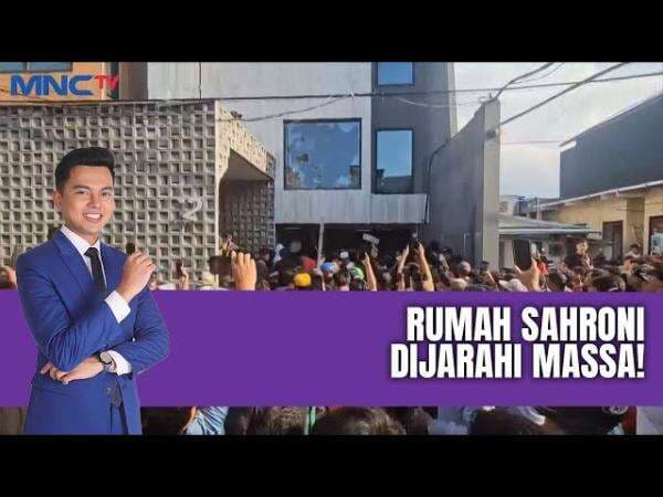 Situasi Rumah Ahmad Sahroni saat Digeruduk Massa
