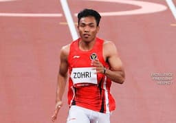 Sprinter Lalu Muhammad Zohri Cetak Sejarah di SEA Games 2025 meski Gagal Raih Emas Nomor Lari 100 Meter