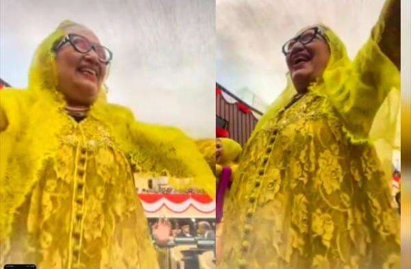 Viral! Anna Mu’awanah Joget di DPR, Warganet: Izin Silaturahmi ke Rumah Ibu