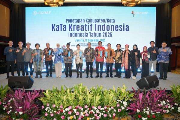 Penetapan KaTa Kreatif 2025, Menteri Ekraf Dorong Tiap Kota Punya Subsektor Unggulan