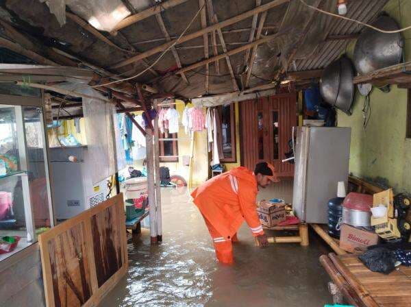 Turap Setu Lampiri Jebol, Ratusan Rumah Warga di Bogor Terendam Banjir
