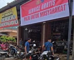 Catat! Motor Korban Banjir Sumut Dapat Servis Gratis dari Polri