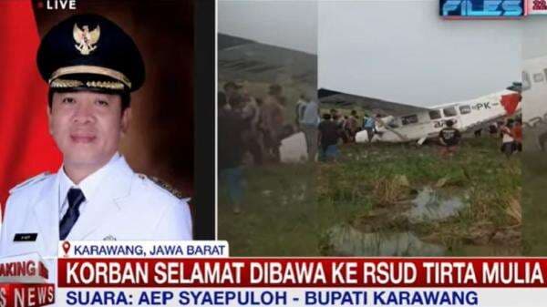 Kronologi Pesawat Jatuh di Karawang, Sempat Berputar-putar di Udara