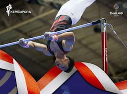 Lewat Palang Tunggal Senam Artistik, Abiyu Rafi Rebut Medali Emas Ke-15 Indonesia di SEA Games 2025