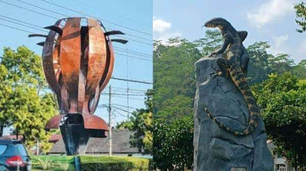 Tugu Biawak Wonosobo Vs Tugu Jetak Bojonegoro, Publik Soroti Perbandingan Anggaran