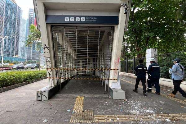 Stasiun MRT Istora Dirusak Massa, Banyak Barang Dijarah hingga CCTV Rusak