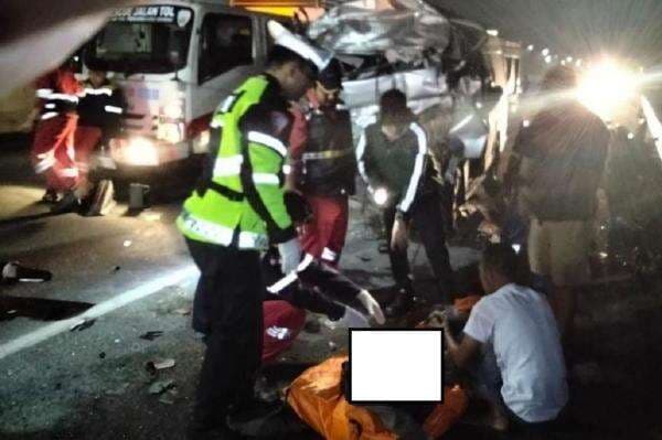 Kronologi Kecelakaan Tewaskan 5 Orang di Tol Pekanbaru-Dumai, Diduga Sopir Microsleep