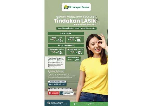 Lihat Lebih Jelas Tanpa Kacamata, Saatnya Lasik di RS Harapan Bunda! Lihat Lebih Jelas Tanpa Kacamata, Saatnya Lasik di RS Harapan Bunda!