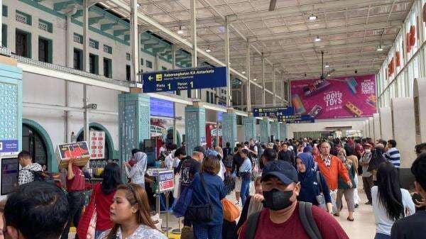 Arus Balik Mulai Terlihat, 46 Ribu Penumpang Kereta Api Tiba di Jakarta