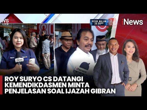 Roy Suryo Cs Datangi Kemendikdasmen Pertanyakan Dugaan Ijazah Setara SMA Milik Gibran