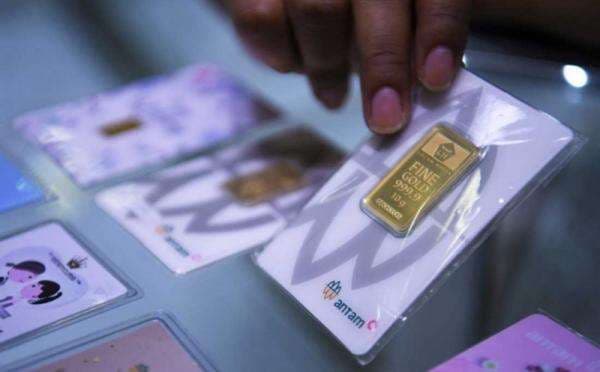 Harga Emas Antam Turun Rp14.000, Segram Jadi Rp2.570.000