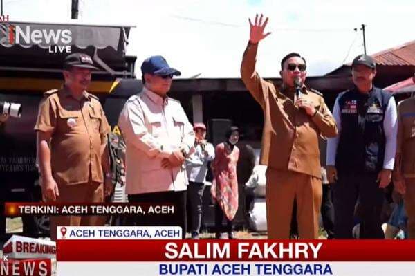 Berapi-api, Momen Bupati Aceh Tenggara Puji Presiden Setinggi Langit di Tengah Pengungsi