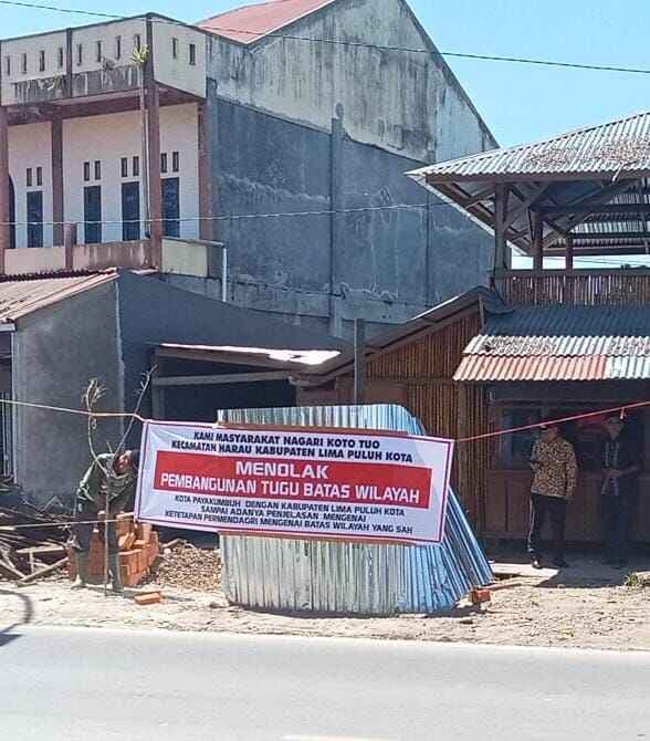 Warga Nagari Koto Tuo Harau Tolak Tugu Batas, Minta Kepastian Tapal Batas dari Kemendagri