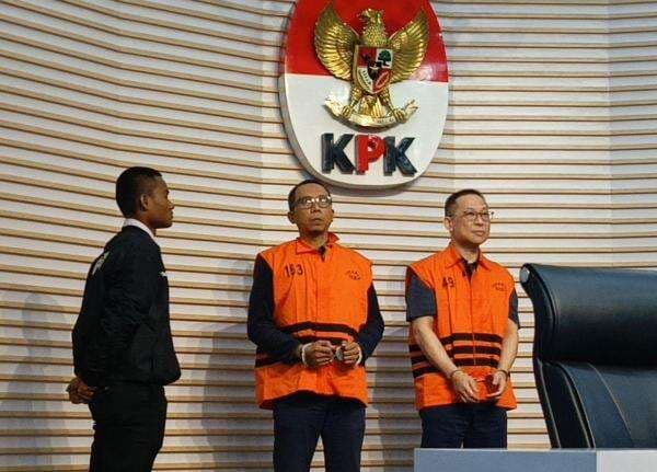 KPK Tahan Dua Tersangka Korupsi Proyek Jalur Kereta Api Medan