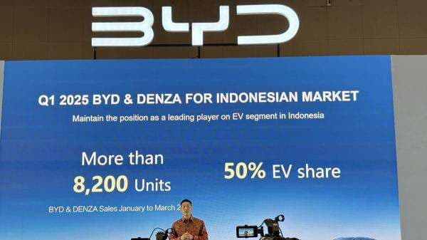 BYD Pamer Kuasai 50 Persen Pasar Mobil Listrik RI di Ajang PEVS 2025